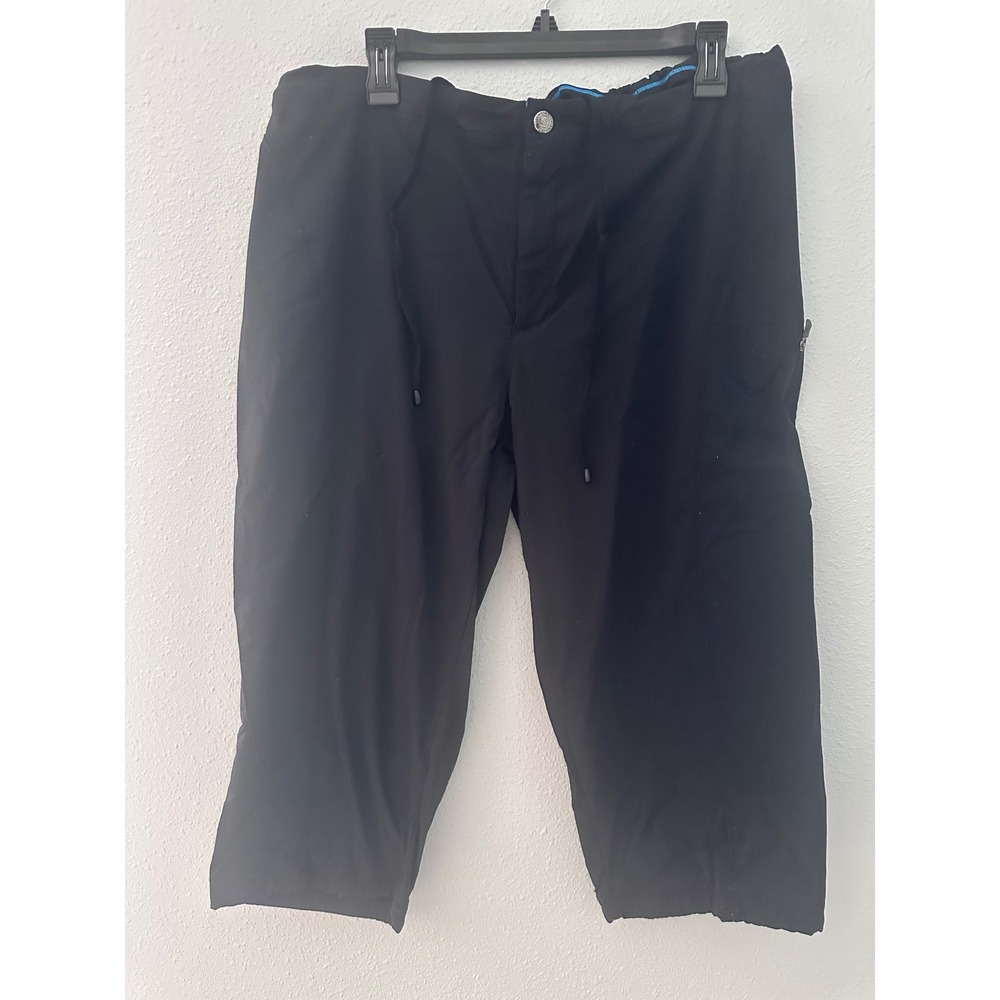 Columbia Womens Omni-Shield Black Capri Hiking Pants Size 18W Water Repellent
